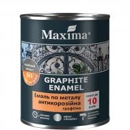 Ґрунт-емаль Maxima антикорозійна по металу 3 в 1 графітна чорний мат 2,3 л 2,3 кг