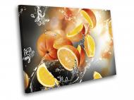 Картина Дольки апельсина в воде 40x30 см WallArt 54647-1.1