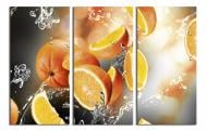 Картина модульная Дольки апельсина в воде 150x100 см WallArt 54647-3.3