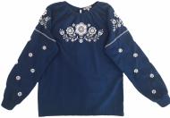 Вышиванка для девочек Эдельвика 231-20/00 р.134 синий