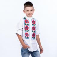 Вышиванка для мальчиков Эдельвика р.134 белый 175-23/00