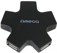 Концентратор Omega 4 Port USB 2.0 Hub Star OUH24SB