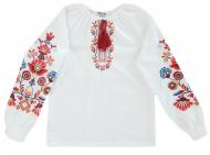 Вышиванка для девочек Эдельвика 235-20/09 р.134 белый