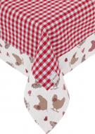 Скатертина Курочка-Клітинка 140x180 см червоний/бежевий La Nuit