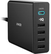 Зарядний пристрій Anker PowerPort+ 5 - 60W 1xPD & 4xPIQ V3