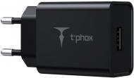 Зарядное устройство T-PHOX Mini 12W 2.4A + Lightning cable 1.2 м Black (Mini(B)+Lightning)