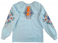 Вышиванка для девочек Эдельвика 236-20/00 р.140 Blue