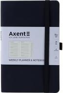 Дневник недатированный черный клетка Axent Partner Soft A5 8601-21-01-a