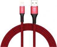 Кабель T-PHOX Lightning – USB 1 м чорний (T-L814 red)