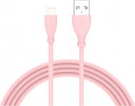 Кабель T-PHOX Lightning – USB 1 м розовый (T-L817 Pink)