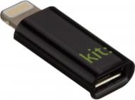 Адаптер Kit microUSB F – Apple Lightning черный (MILIADPKT)