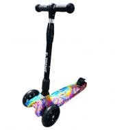 Самокат X-Treme (125238) KS-229WF SKY черный с рисунком KS-229WF