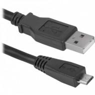 Кабель Defender USB 2.0 AM—MicroBM 1,8 м чорний (87459)