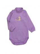 Боді-гольф для дівчинки Luna Kids Равлик р.80 бузковий 0098