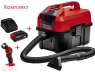 Пылесос аккумуляторный Einhell TE-VC 18/10 + фонарь + 18V 2.5 Ah PXC Starter Kit