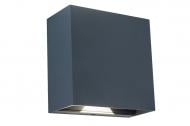 Світильник вуличний настінний Lutec GEMINI BEAMS 4000K Wall Up & Down IP44 темно-сірий 5104005118