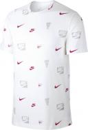 Футболка Nike M NSW SS CORE AOP TEE CV8962-100 р.L белый