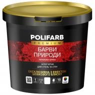 Фарба акрилова Polifarb Барви Природи шовковистий глянець Снігова білизна 4,2 кг