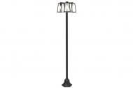 Світильник вуличний підлоговий Lutec FIA 3 Light Post Е27 IP44 чорний 7290903012