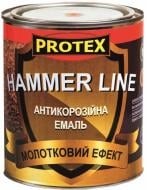 Эмаль Protex антикоррозийная молотковая Hammer Line темно-коричневый глянец 1,95 л 2 кг