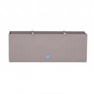 Ящик балконный RATO 600 мм с вкладышем прямоугольный мокко 30 л PRP (73962-7529)