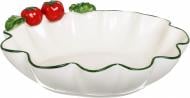 Салатник Fiora Tomatoes 24 см белый с красным
