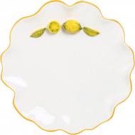 Блюдо круглое Fiora Lemons 22,3 см белый с желтым Блюдо круглое Fiora Lemons 22,3 см белый с желтым