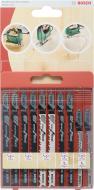 Набір пилок для електролобзика Bosch SET T-ХВ 10 шт. 2609258744