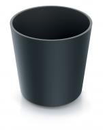 Горшок для цветов пластик URBI 300 мм с вкладышем "2"в"1" круглый антрацит PRP (88458-433)