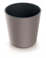 Горшок для цветов пластик URBI 300 мм с вкладышем "2"в"1" круглый мокко PRP (88458-7529)