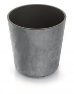 Горшок для цветов пластик Urbi Effect 250 мм с вкладышем "2"в"1" круглый маренго мрамор PRP (88335-425)