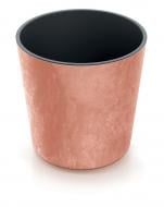Горшок для цветов пластик Urbi Effect 300 мм с вкладышем "2"в"1" круглый терракотовый мрамор PRP (88410-624)