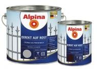 Эмаль Alpina алкидная Direkt auf Rost 3 в 1 schwarz черный глянец 2,5+0,75 л