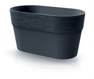 Горщик для квітів пластик FURU 275 мм комплект 2 шт. прямокутний антрацит PRP (73768-433.1) Горщик для квітів пластик FURU 275 мм комплект 2 шт. прямокутний антрацит PRP (73768-433.1)