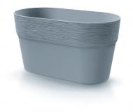 Горщик для квітів пластик FURU 275 мм комплект 2 шт. овальний світло-сірий PRP (73768-443.1) Горщик для квітів пластик FURU 275 мм комплект 2 шт. овальний світло-сірий PRP (73768-443.1)