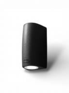 Светильник уличный настенный FUMAGALLI Marta 90 1l Frosted GU10 3,5 Вт IP55 черный