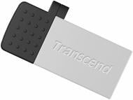 Флеш-пам'ять USB Transcend JetFlash 380 64 ГБ USB 2.0microUSB (OTG) silver (TS64GJF380S)