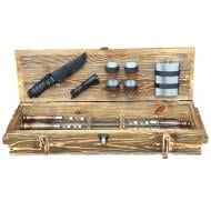 Набор шампуров Metalzavod "Тактик" светлая текстура