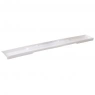 Піддон Терра(100) балконный 93,5x12,5x3 см пластик белая Алеана