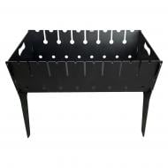 Мангал розкладний Metalzavod Фенікс на 8 шампурів 3 мм дворівневий Мангал розкладний Metalzavod Фенікс на 8 шампурів 3 мм дворівневий