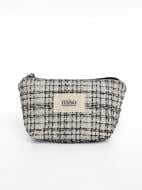 Косметичка MISO accessory TWEED маленькая белая молочная