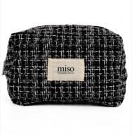Косметичка MISO accessory TWEED средняя черная