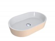 Умывальник-чаша Miraggio Sorrento из искусственного мрамора 55x35 см беж