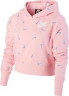 Джемпер Nike G NSW AOP CROP FT HOODIE CZ2566-654 рожевий