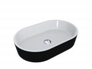 Умывальник-чаша Miraggio Sorrento (Matte) из искусственного мрамора 55x35 см черный
