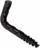 Шуруп с L-крюком 37986 пластик 4,2x30 мм 150 шт. черный snapt