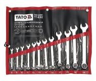 Набор ключей рожково-накидных YATO CrV М 8-24 мм 12 шт. YT-0062 Набор ключей рожково-накидных YATO CrV М 8-24 мм 12 шт. YT-0062