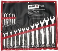 Набор ключей рожково-накидных YATO CrV М 8-32 мм 17 шт. YT-0067 Набор ключей рожково-накидных YATO CrV М 8-32 мм 17 шт. YT-0067