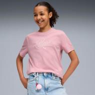 Футболка Puma ESS SCRIPT Tee G 68580565 р.128 розовый