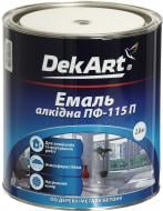 Емаль DekArt алкідна ПФ-115П темно-сірий глянець 2,8 кг